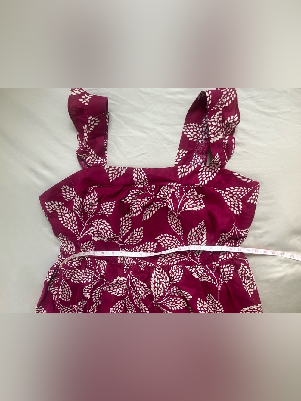 Torrid Belle Isle Cotton Linen Maxi Dress 00 Burgundy NWT - Picture 14 of 16